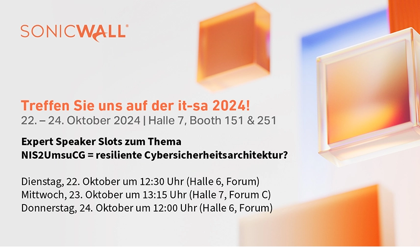 tenzing & SonicWall auf der it-sa 2024